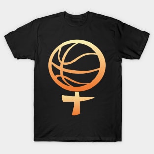 Women's basketball symbol T-Shirt